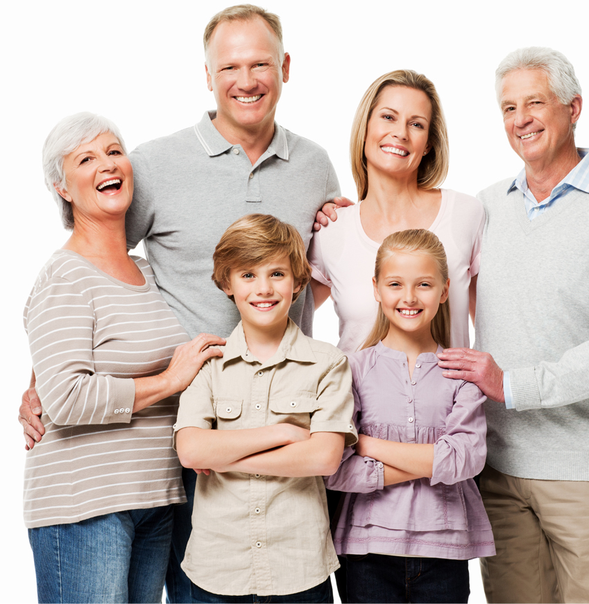 Smiling Happy Family